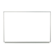 Wall-Mounted Magnetic Whiteboard, 36" X 24", White Surface, Silver Aluminum Frame