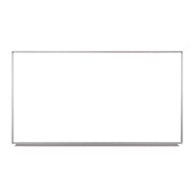 Wall-Mounted Magnetic Whiteboard, 72" X 40", White Surface, Silver Aluminum Frame