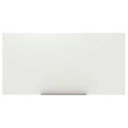 Magnetic Wall-Mounted Glass Board, 96" X 48", White Surface, Frameless