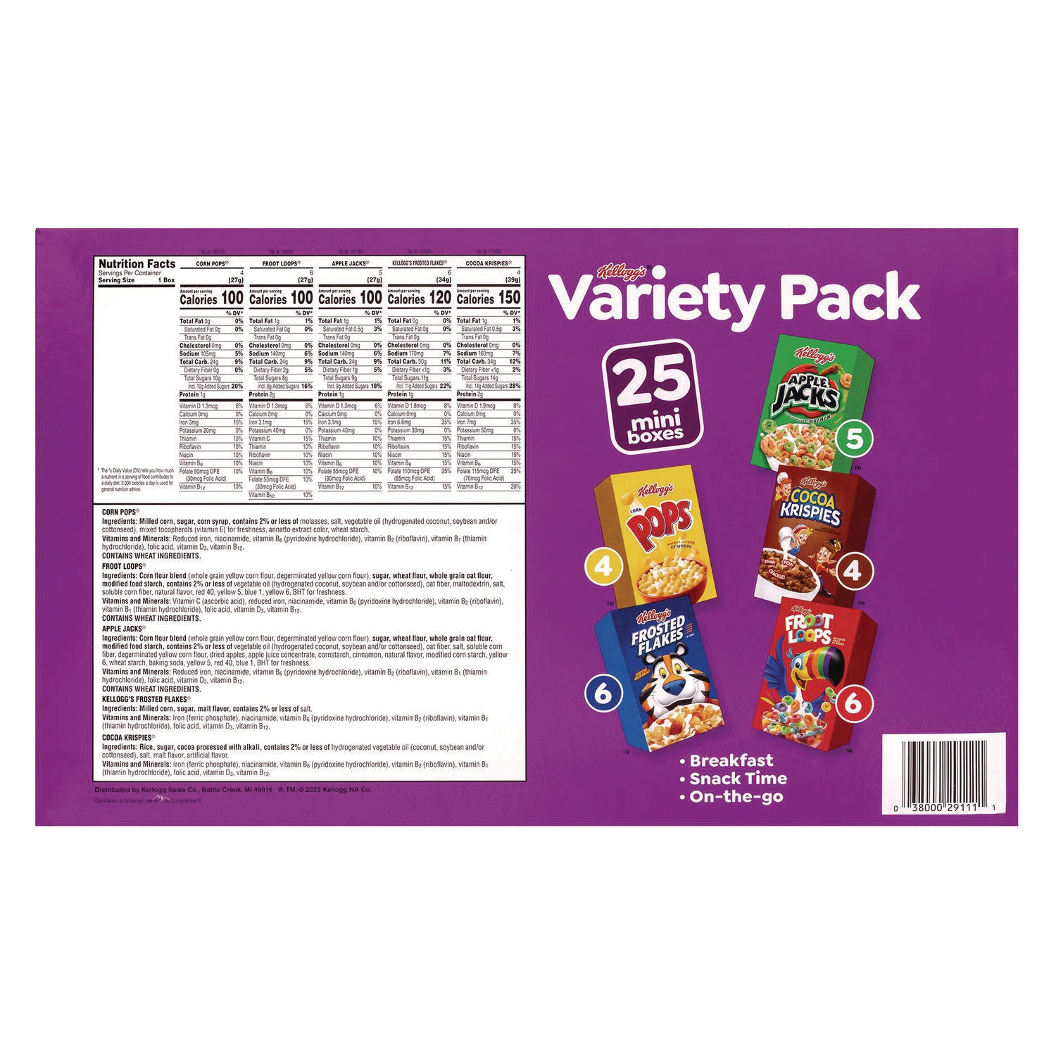 Assorted - 25/Bag - 1 Carton
