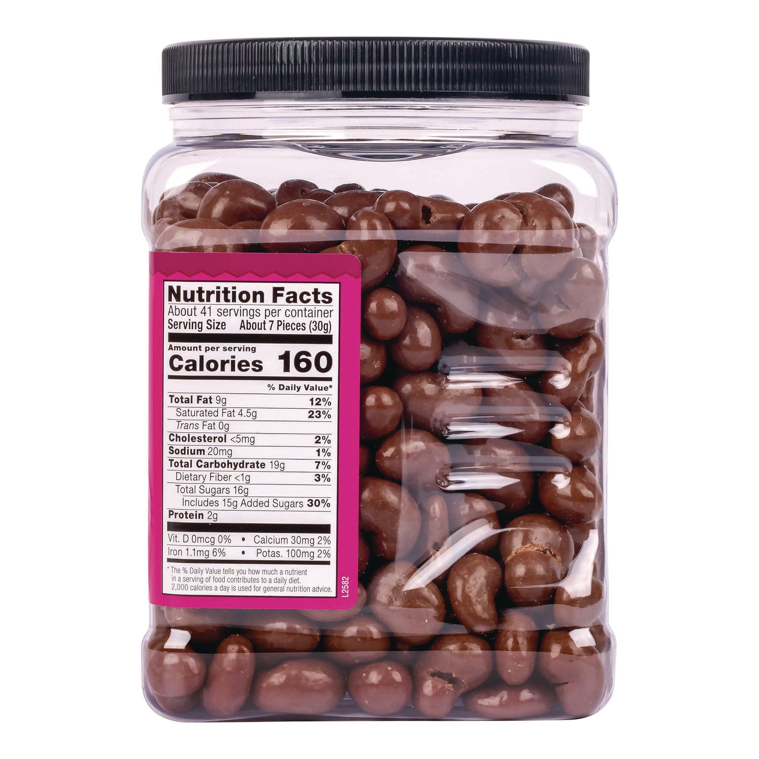 Milk Chocolate Covered Cashews, 44 oz Jar