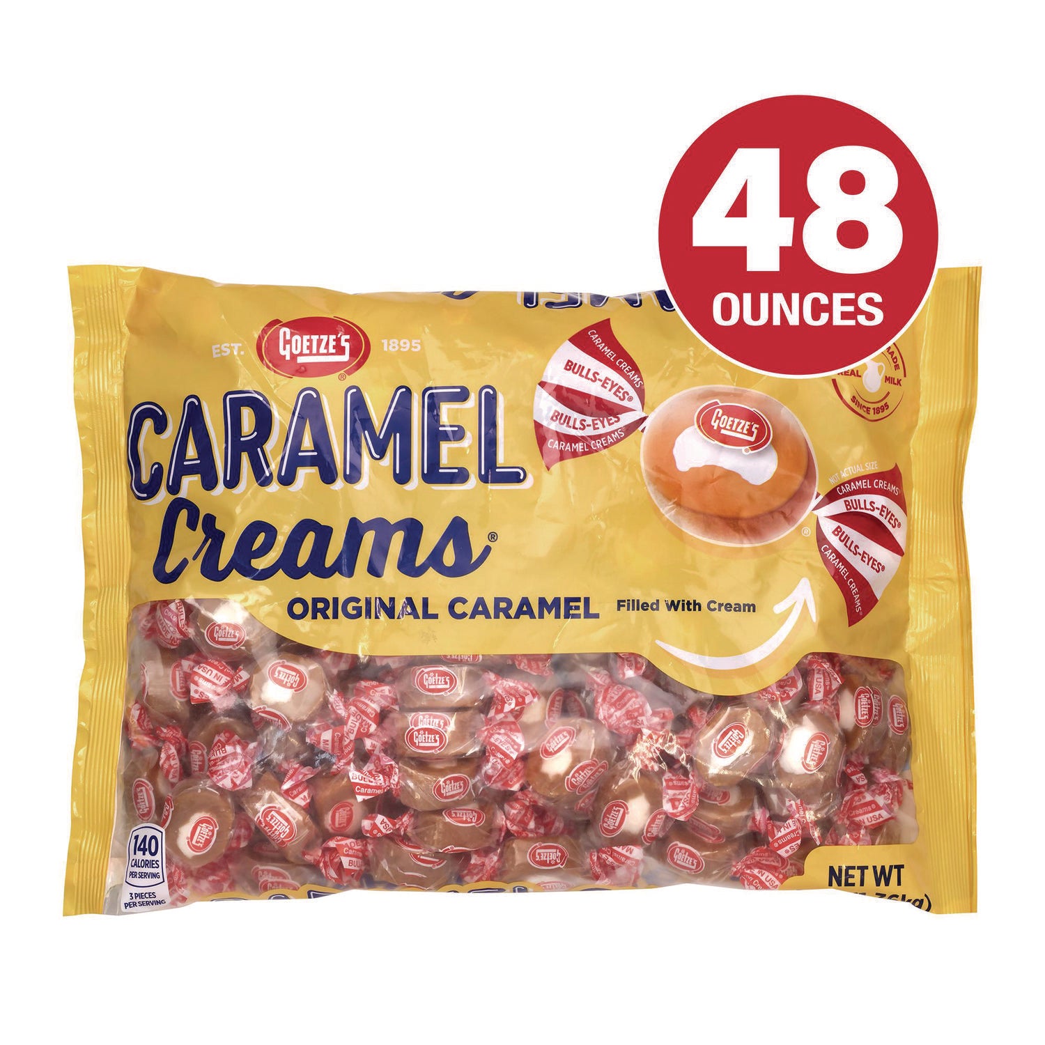 Caramel - Individually Wrapped - 3 lb - 1 Carton
