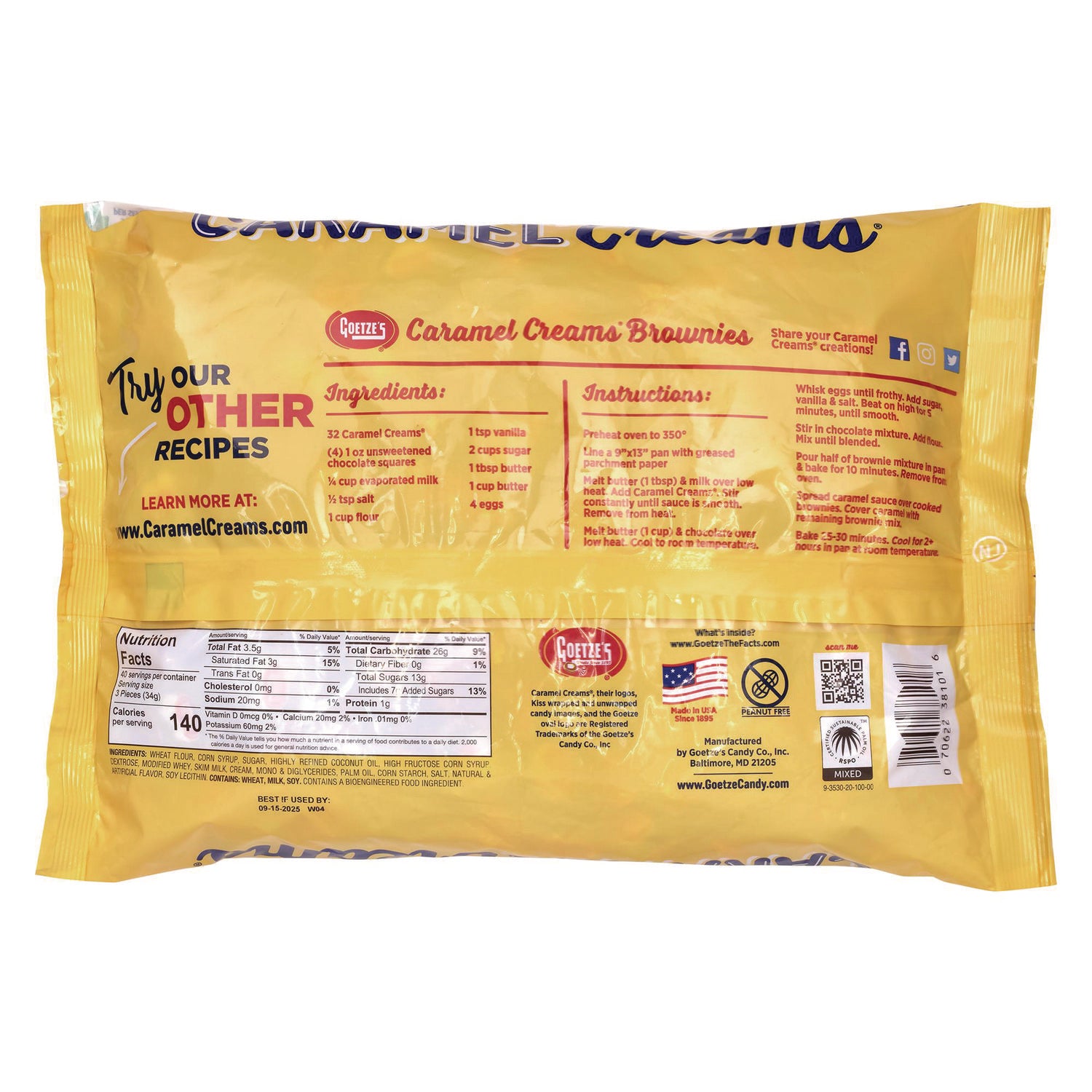 Caramel - Individually Wrapped - 3 lb - 1 Carton