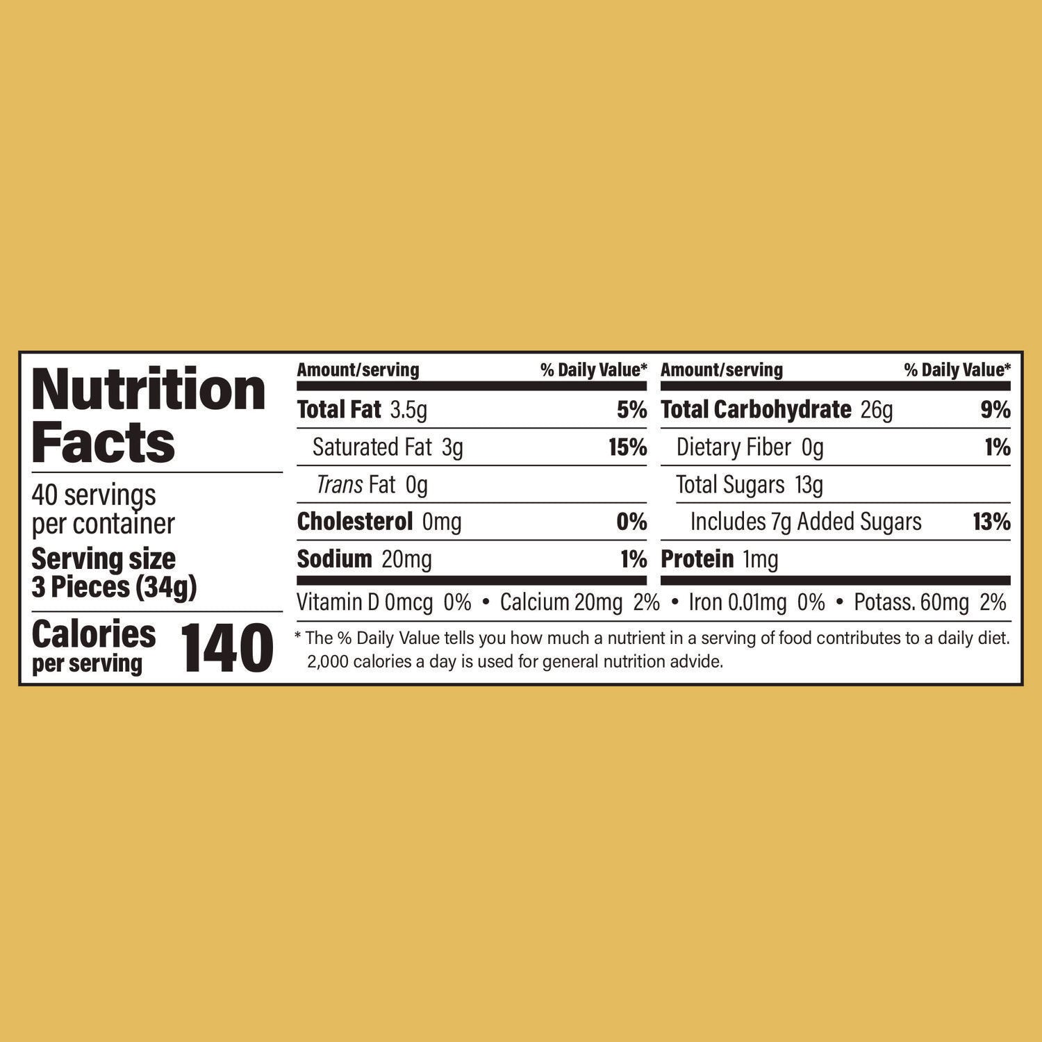 Caramel - Individually Wrapped - 3 lb - 1 Carton