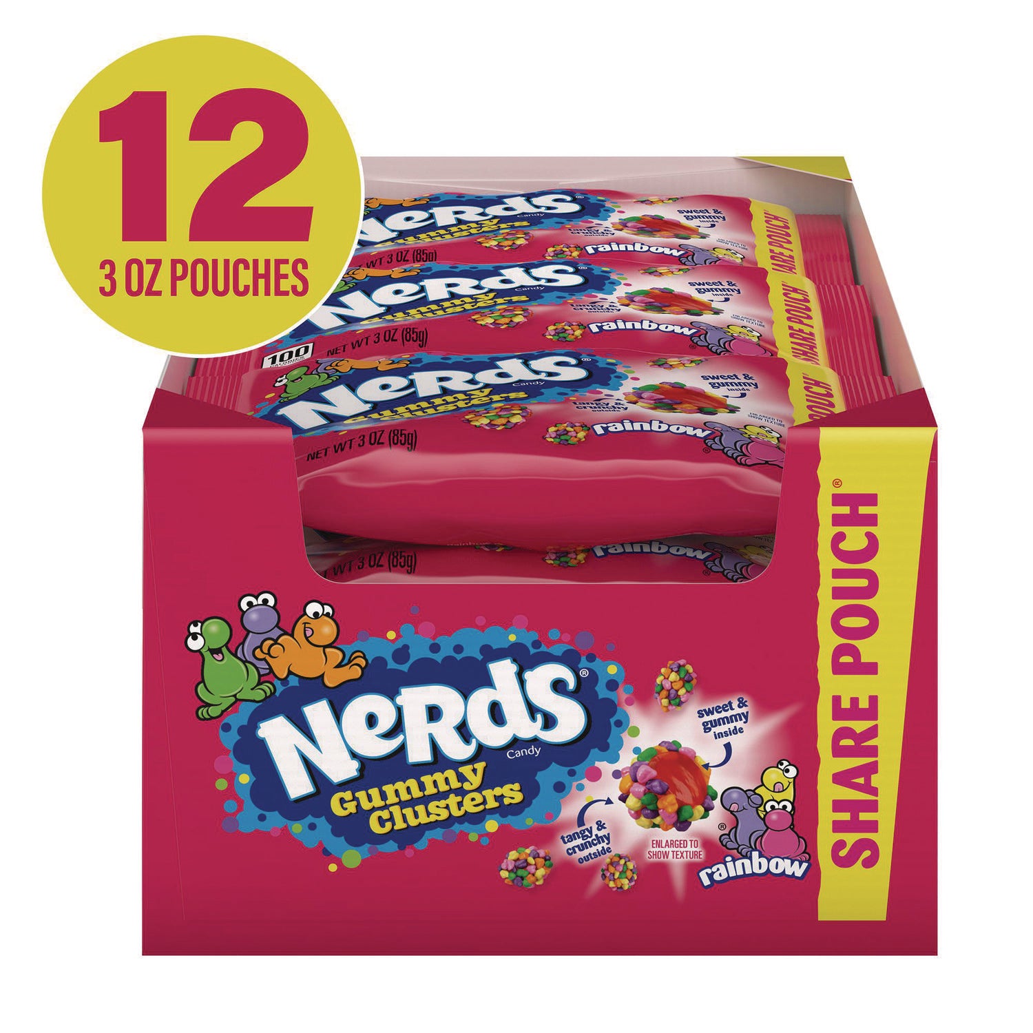 Strawberry, Grape, Orange, Lemon - 3 oz - 12 /Bag - 1 / Carton