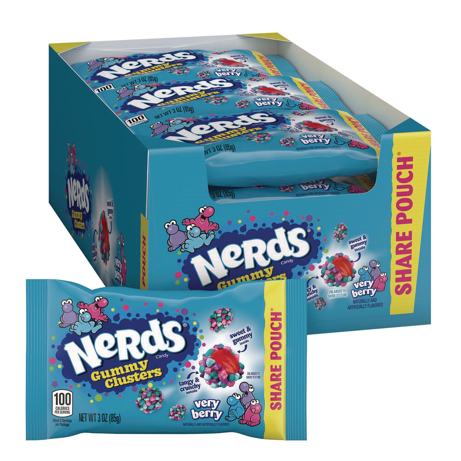 Very Berry Clusters Share Pack, Berry, 3 oz Packet, 12/Carton