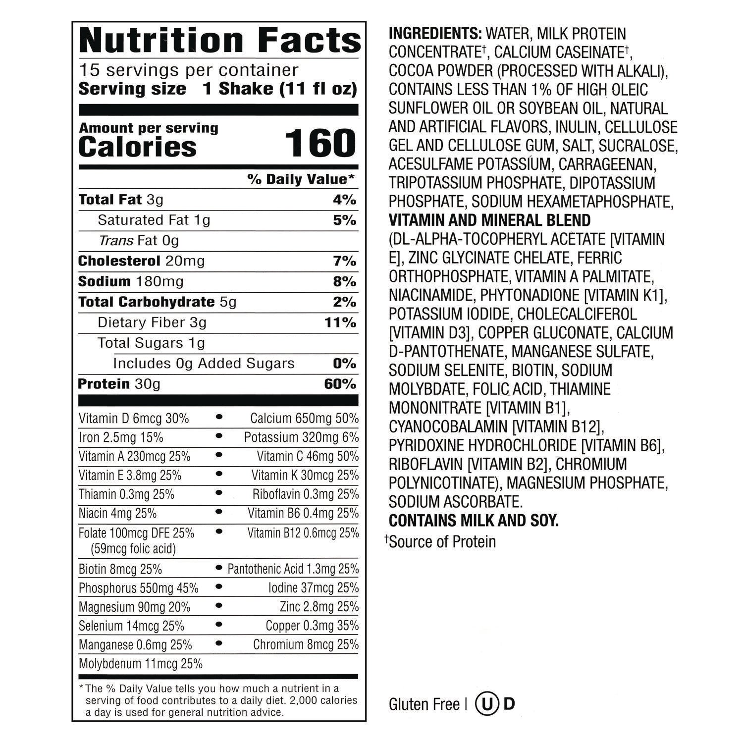11 fl oz (325 mL) - Chocolate - 15/Bag - 1 Carton