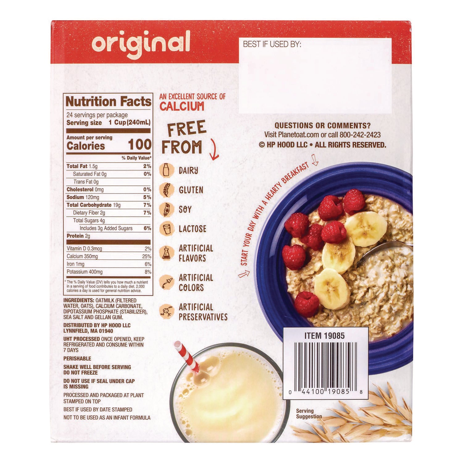 32 fl oz (946 mL) - Oat - 1 / Carton