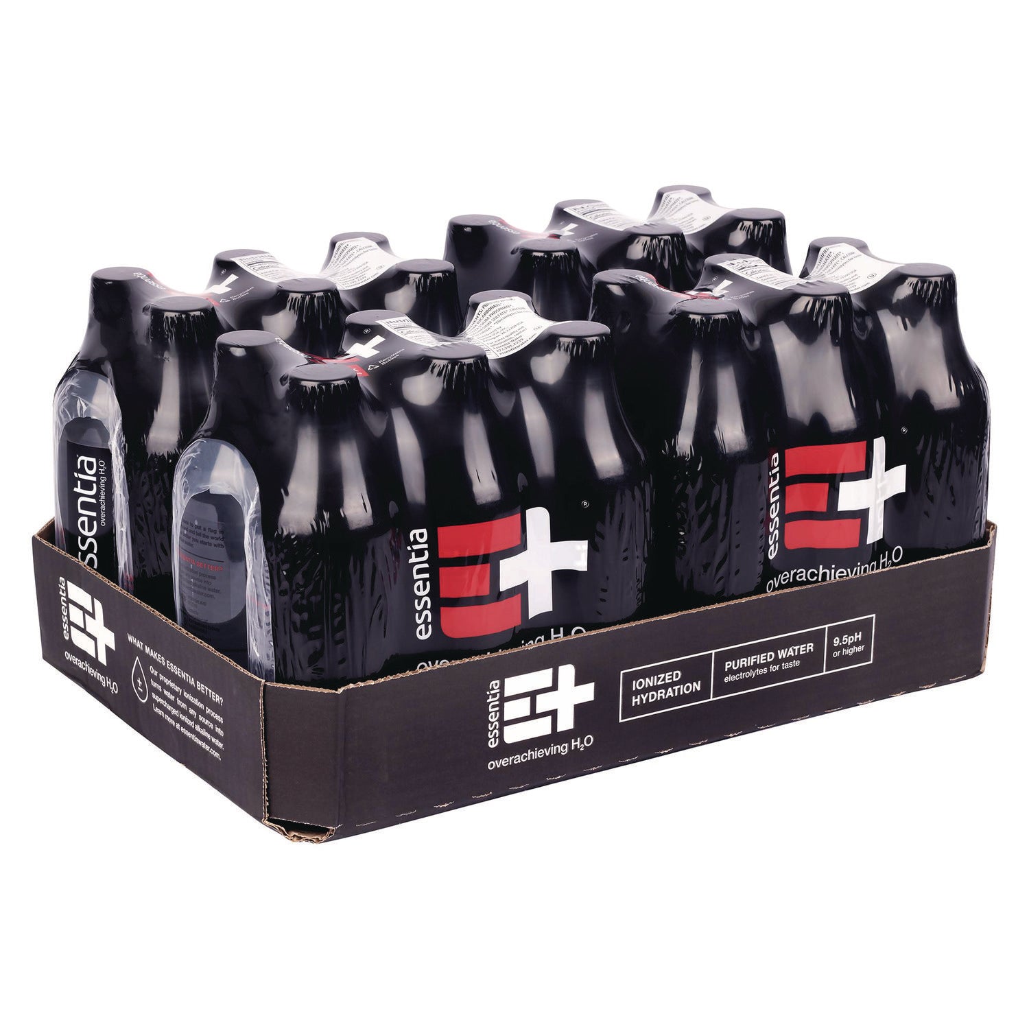 Essentia Ionized Alkaline Water, 16.90 fl oz (500 mL), 1 per Carton