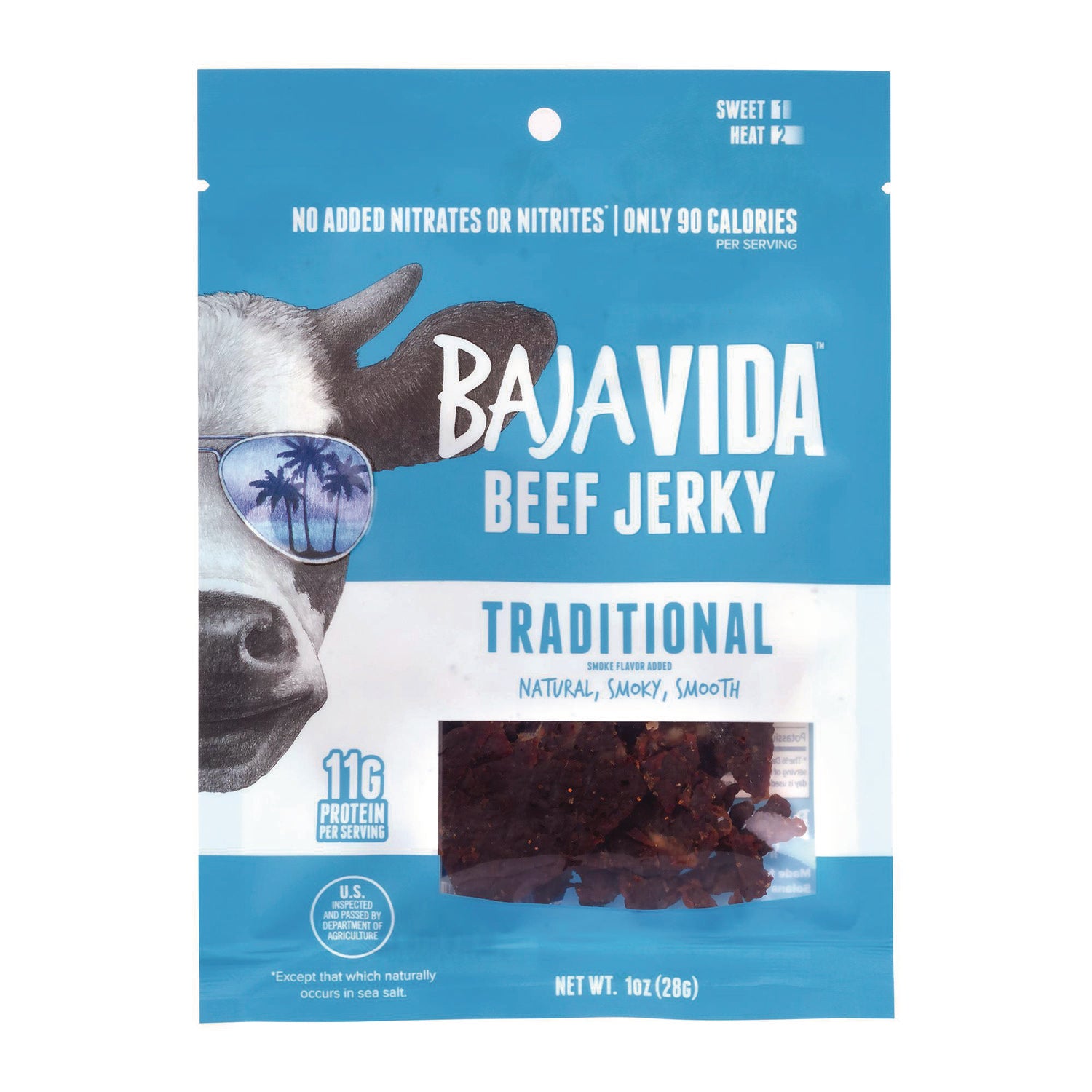 Green Rabbit Beef Snack - Beef, Hickory Smoked, Brown Sugar - 1 / Carton