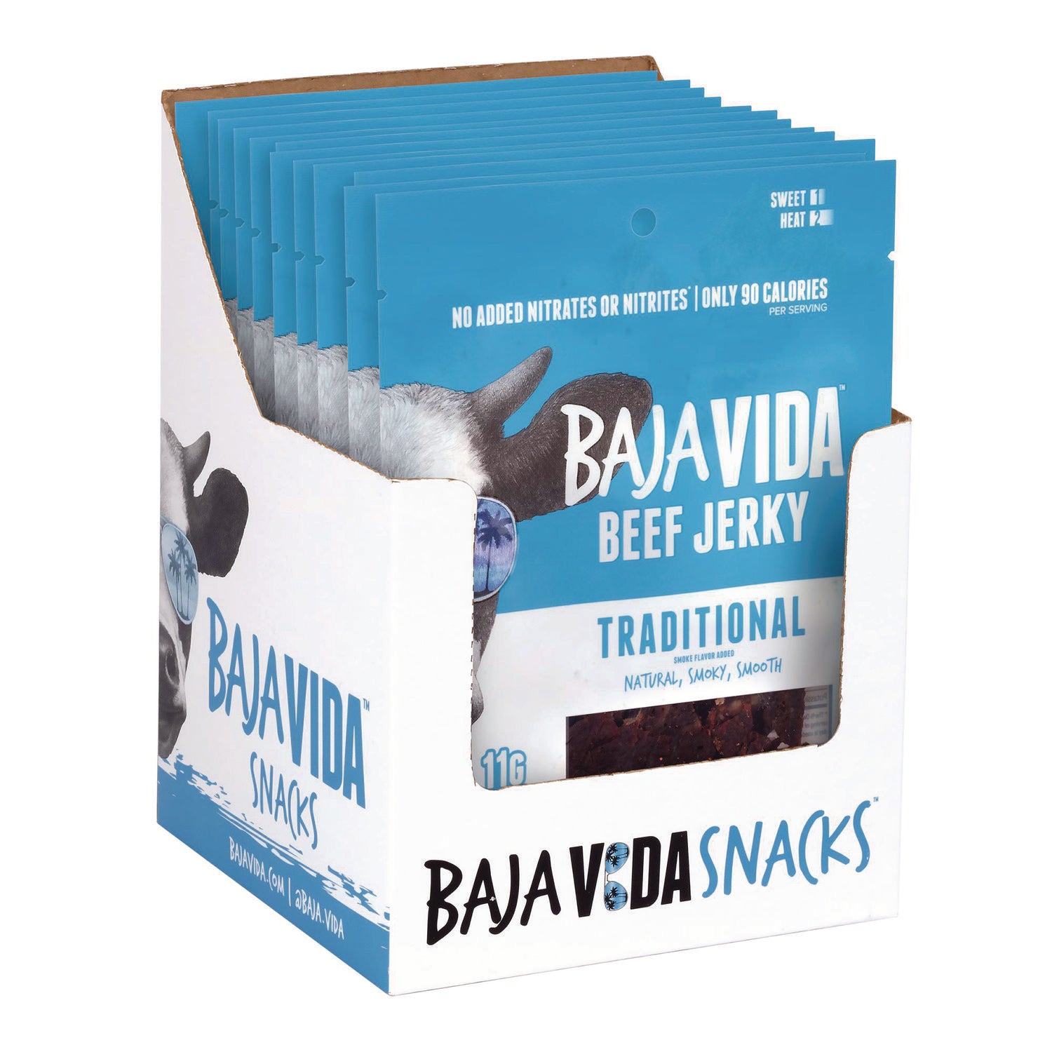 Green Rabbit Beef Snack - Beef, Hickory Smoked, Brown Sugar - 1 / Carton