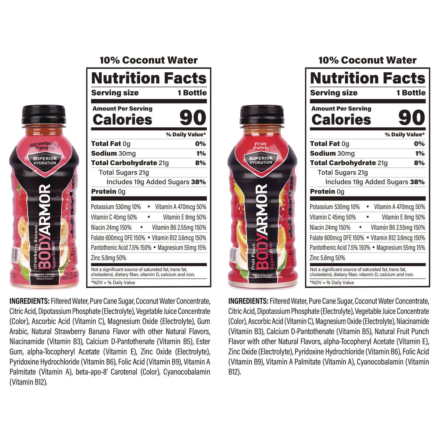 BASE Sports Drink Variety Pack, Assorted Flavors, 12 oz Bottle, 24/Carton