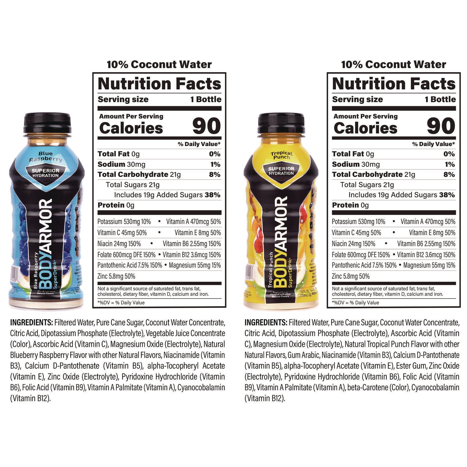 BASE Sports Drink Variety Pack, Assorted Flavors, 12 oz Bottle, 24/Carton