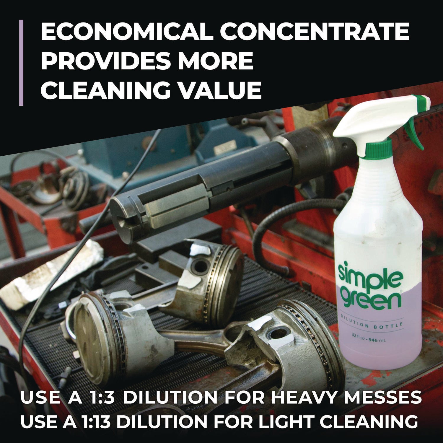 Simple Green Pro HD All-In-One Heavy-Duty Cleaner - For Multipurpose - Concentrate - Liquid - 128 fl oz (4 quart) - Heavy Duty, Non-corrosive, Fragrance-free - Purple - 1 Each