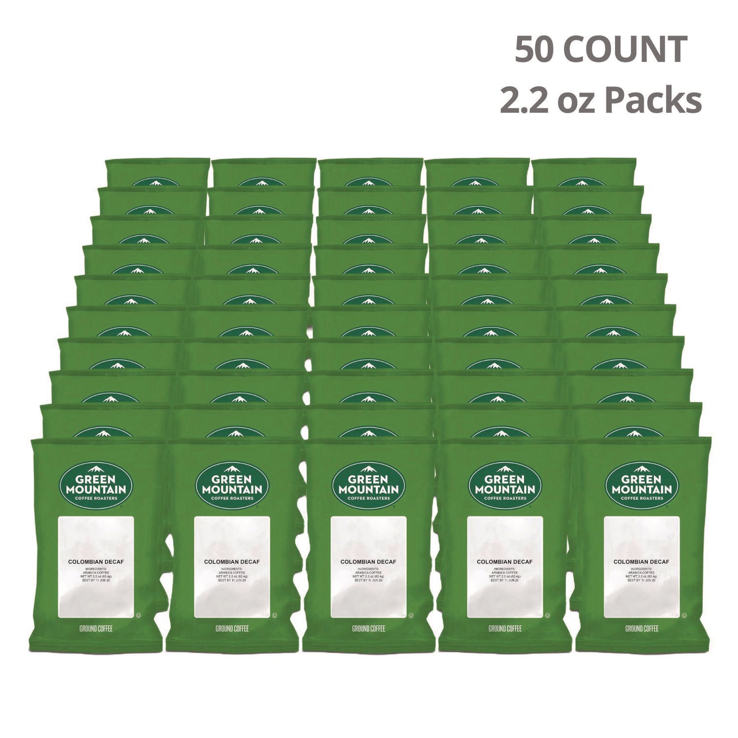 Medium - Colombian, Arabica - Decaffeinated - 50 / Carton