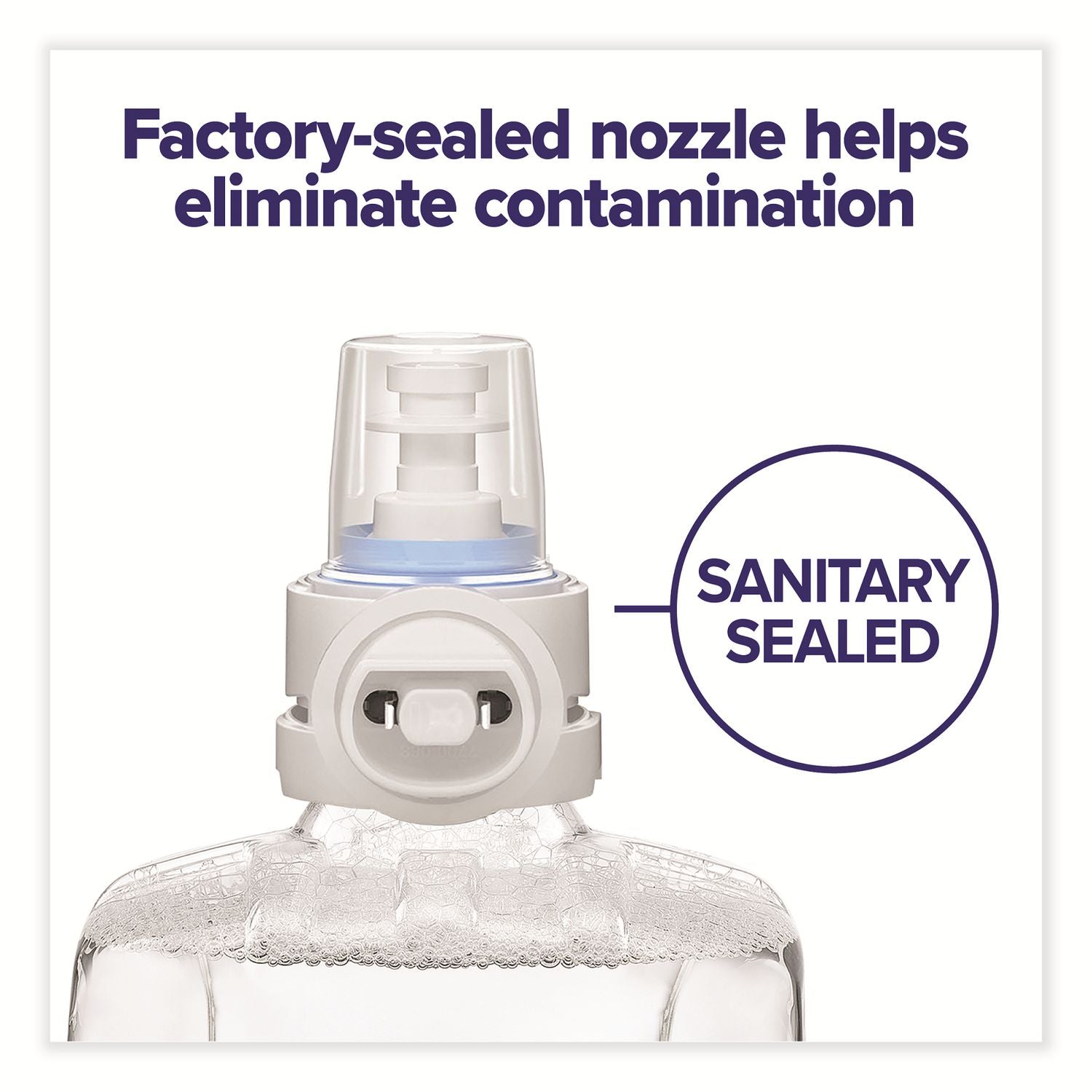 PURELL&reg; Hand Sanitizer Foam Refill - 1.27 quart - Kill Germs - Hand - Moisturizing - Clear - 4 / Carton