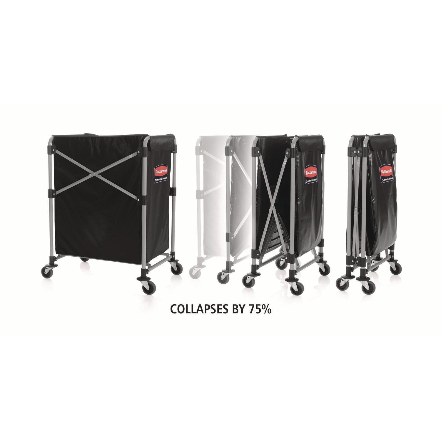 220 lb Load Capacity - 24.10" Length x 20.30" Width x 24" Height - Stainless Steel Frame - Black - 1 Each