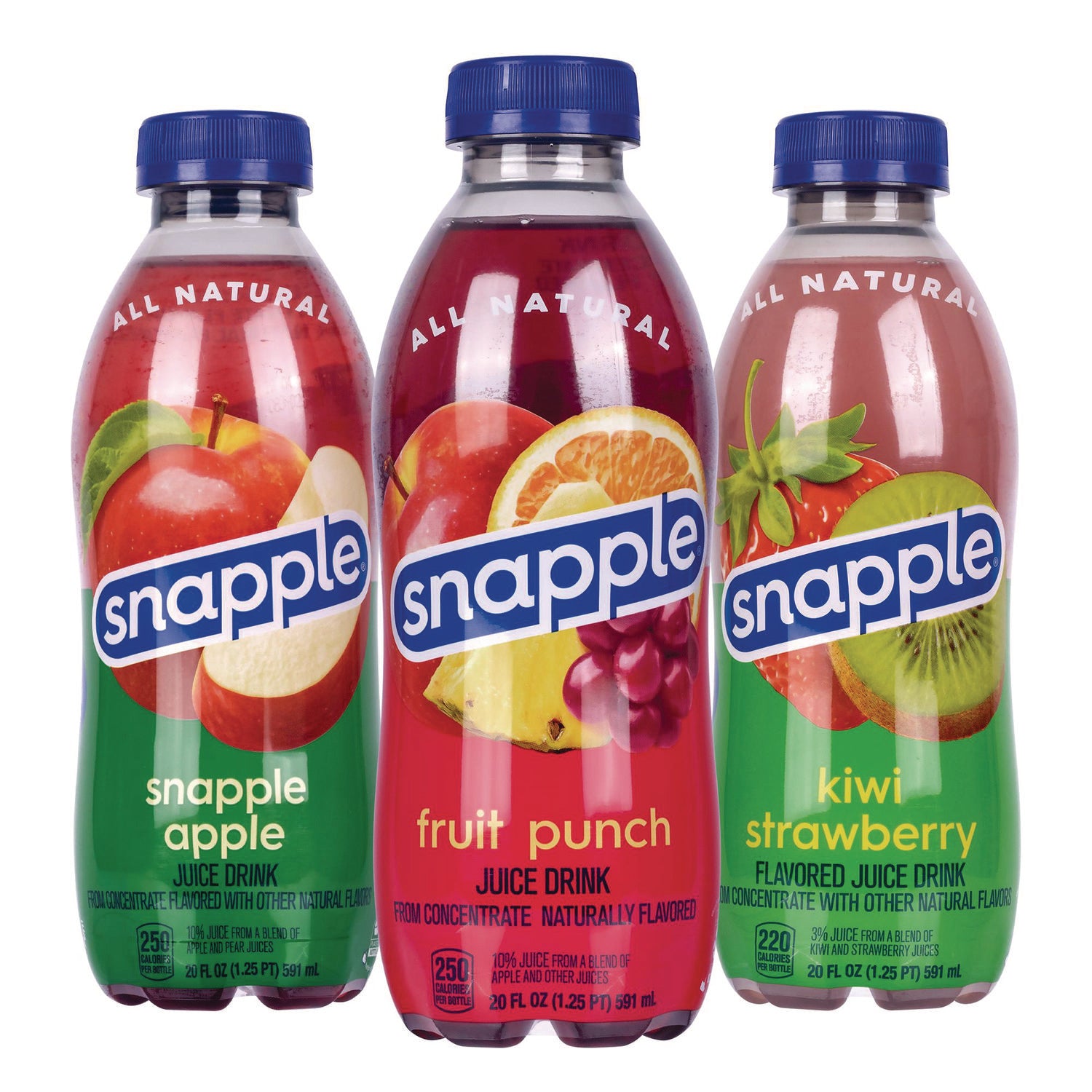 Fruit Punch, Kiwi Strawberry, Apple - 24 / Carton