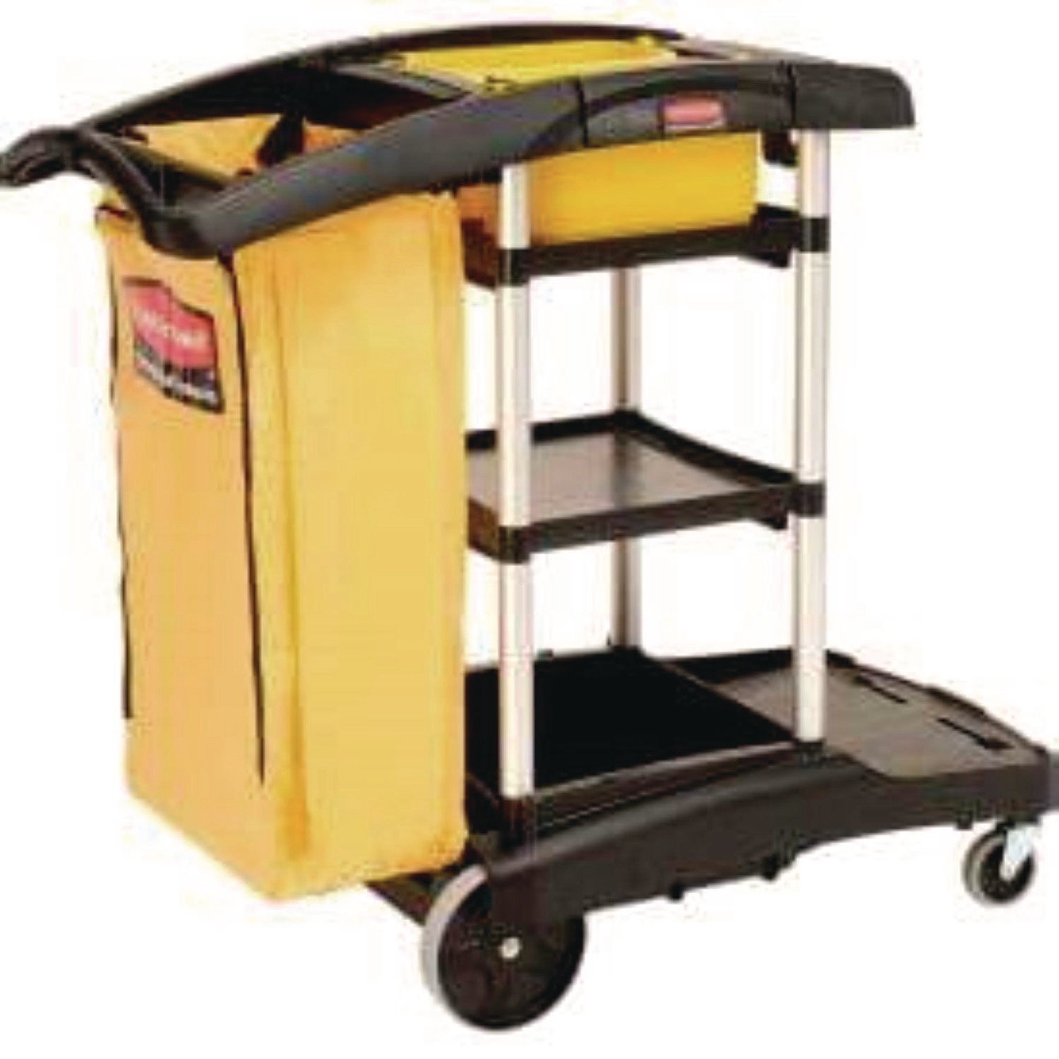 4" Caster Size - 48.25" Width x 22" Depth x 44" Height - Yellow, Black - 1 Each