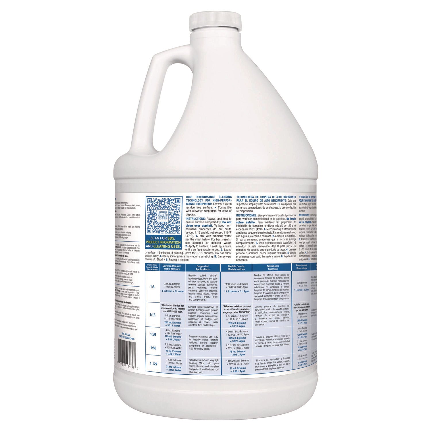 Simple Green Extreme Aircraft/Precision Cleaner - 1 gal - Unscented - Clear - 1 Each