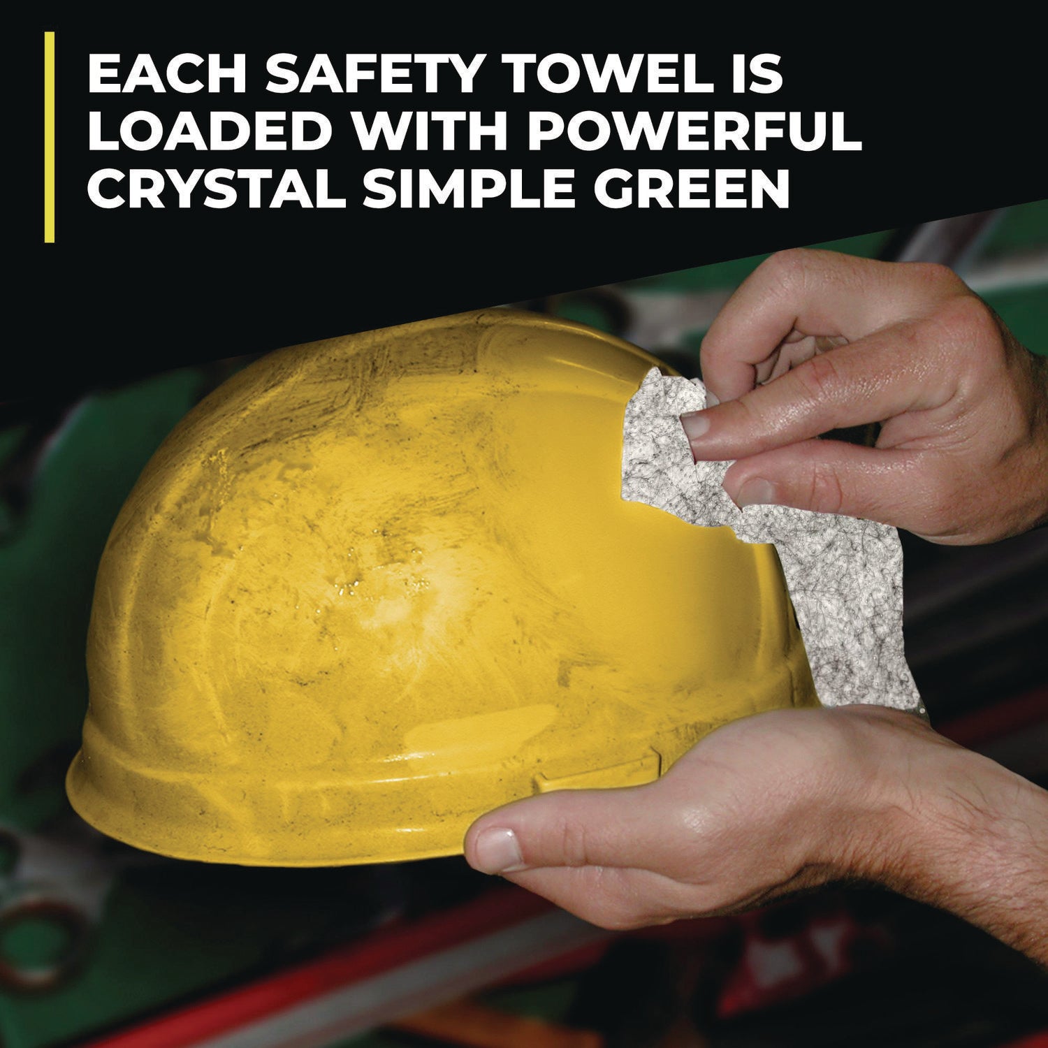 Simple Green Multi-Purpose Cleaning Safety Towels - 10" Width x 11.75" Length - Green - 75/Tub - 1 Each