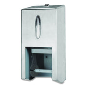 Optiserve Stainless Steel Two-Roll Coreless Toilet Paper Dispenser, 5.87 X 5.63 X 12.8, Stainless Steel