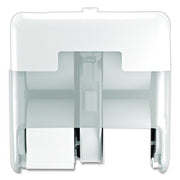 Optiserve Four-Roll Coreless Toilet Paper Dispenser, 12.6 X 6.85 X 12.71, White
