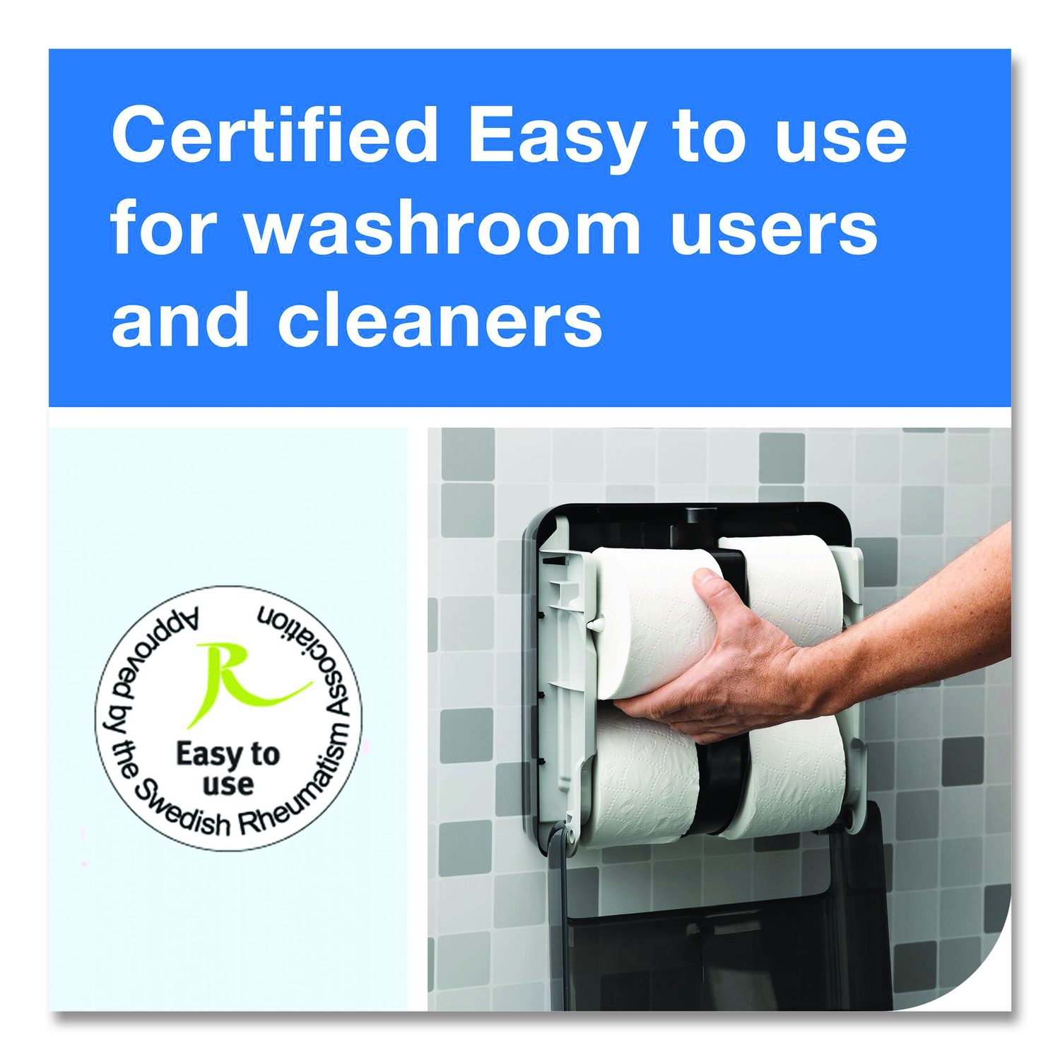 Optiserve Four-Roll Coreless Toilet Paper Dispenser, 12.6 X 6.85 X 12.71, Black