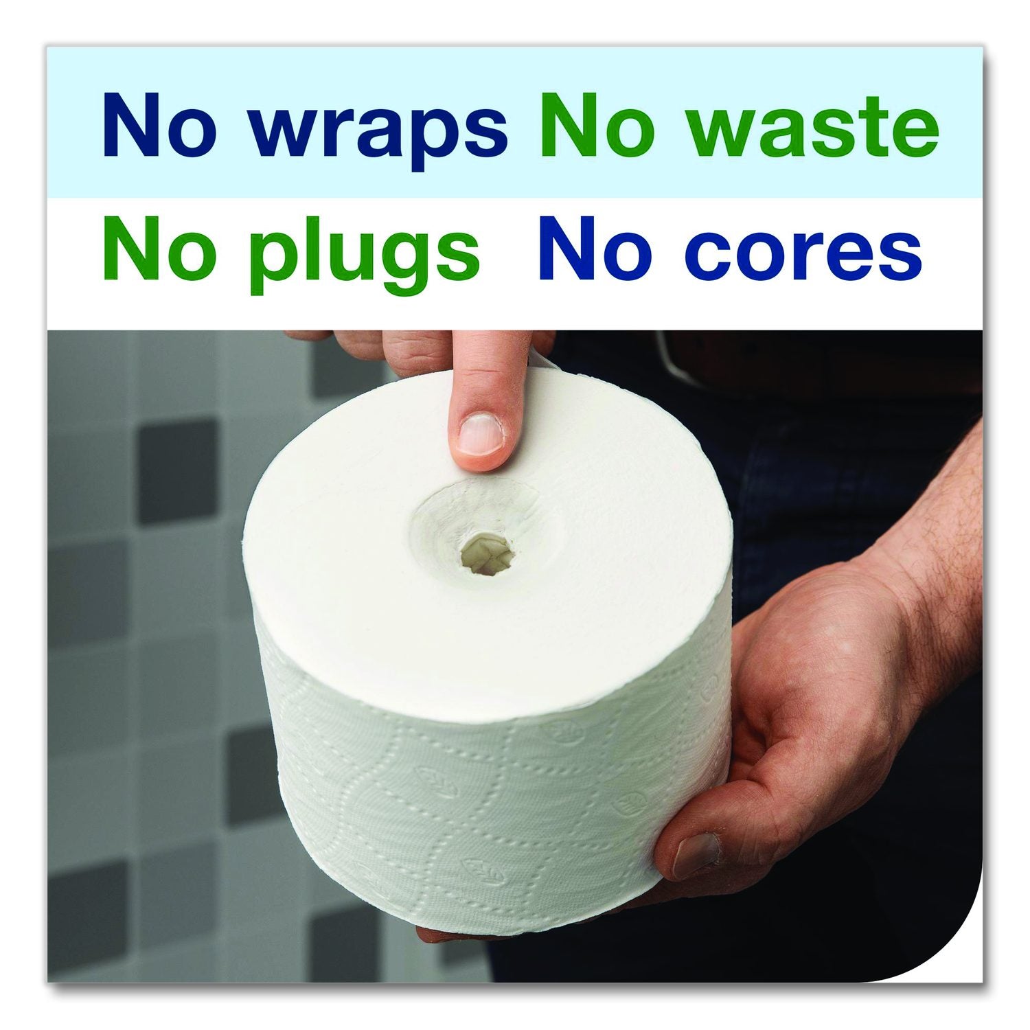 Optiserve Four-Roll Coreless Toilet Paper Dispenser, 12.6 X 6.85 X 12.71, Black