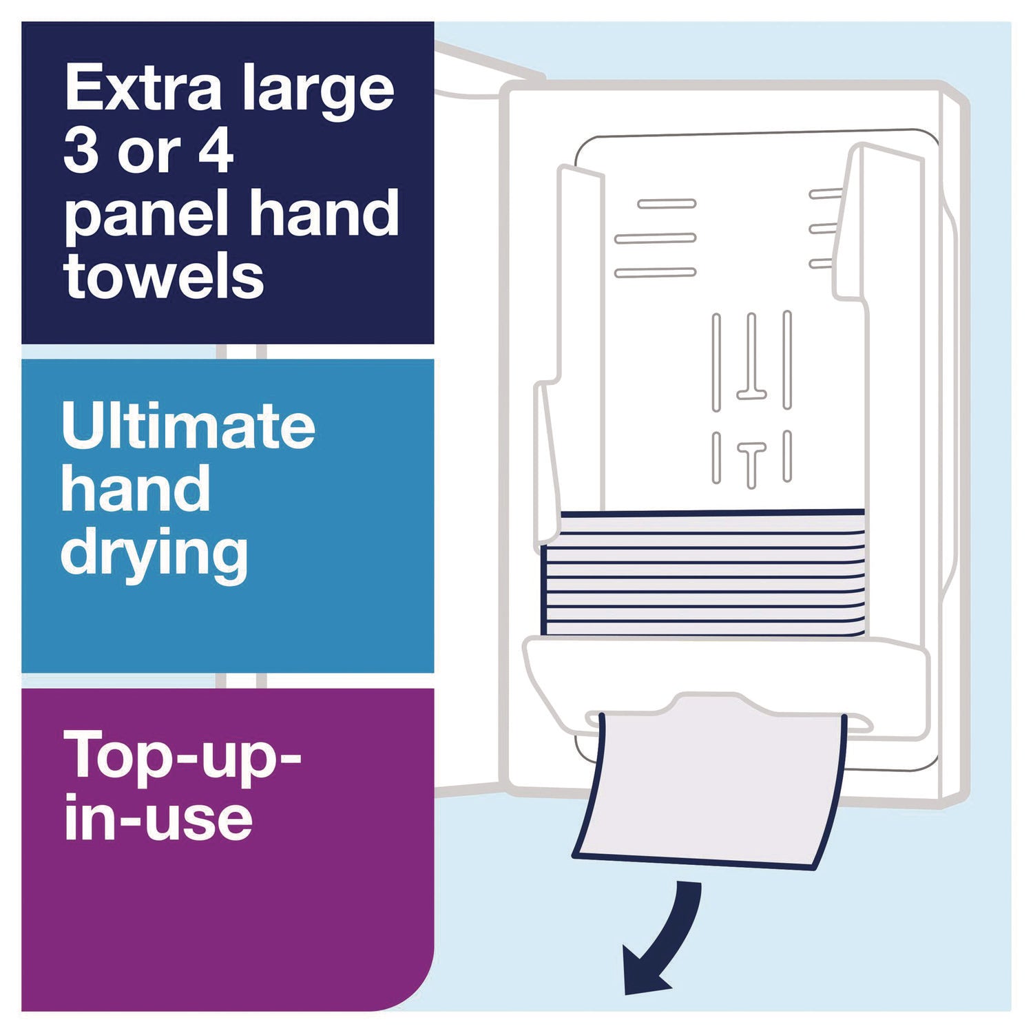 Xpress Multifold Hand Towel Dispenser H2, 11.9 X 4 X 17.5, Black
