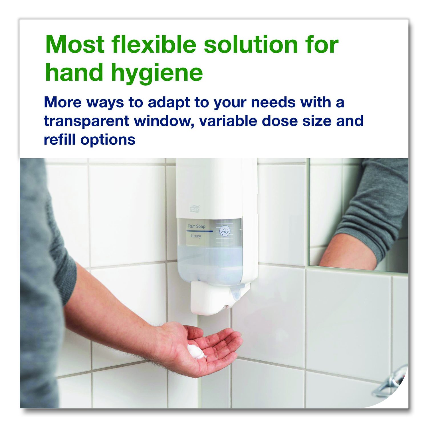 Soap And Sanitizer Dispenser S4, 1 L, 3.5 X 4 X 11, White, 6/Carton