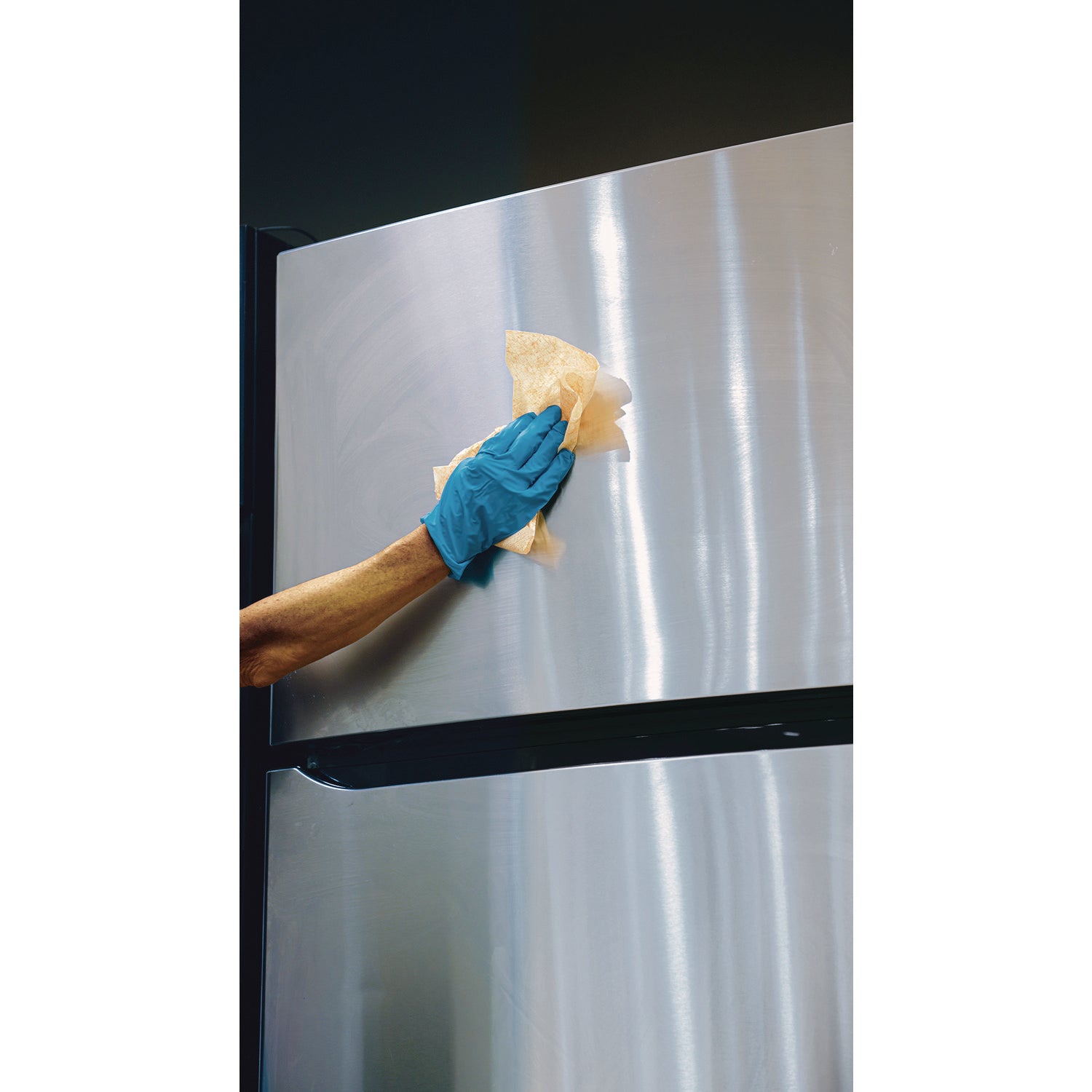 SCRUBS Stainless Steel Cleaner Wipes, Citrus Scent, 9.75" x 10.50", Yellow, 30 Wipes per Tub, 1 Tub
