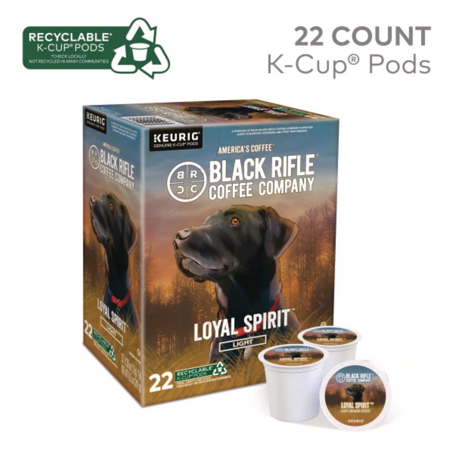Loyal Spirit Coffee K-Cups, 22/Box