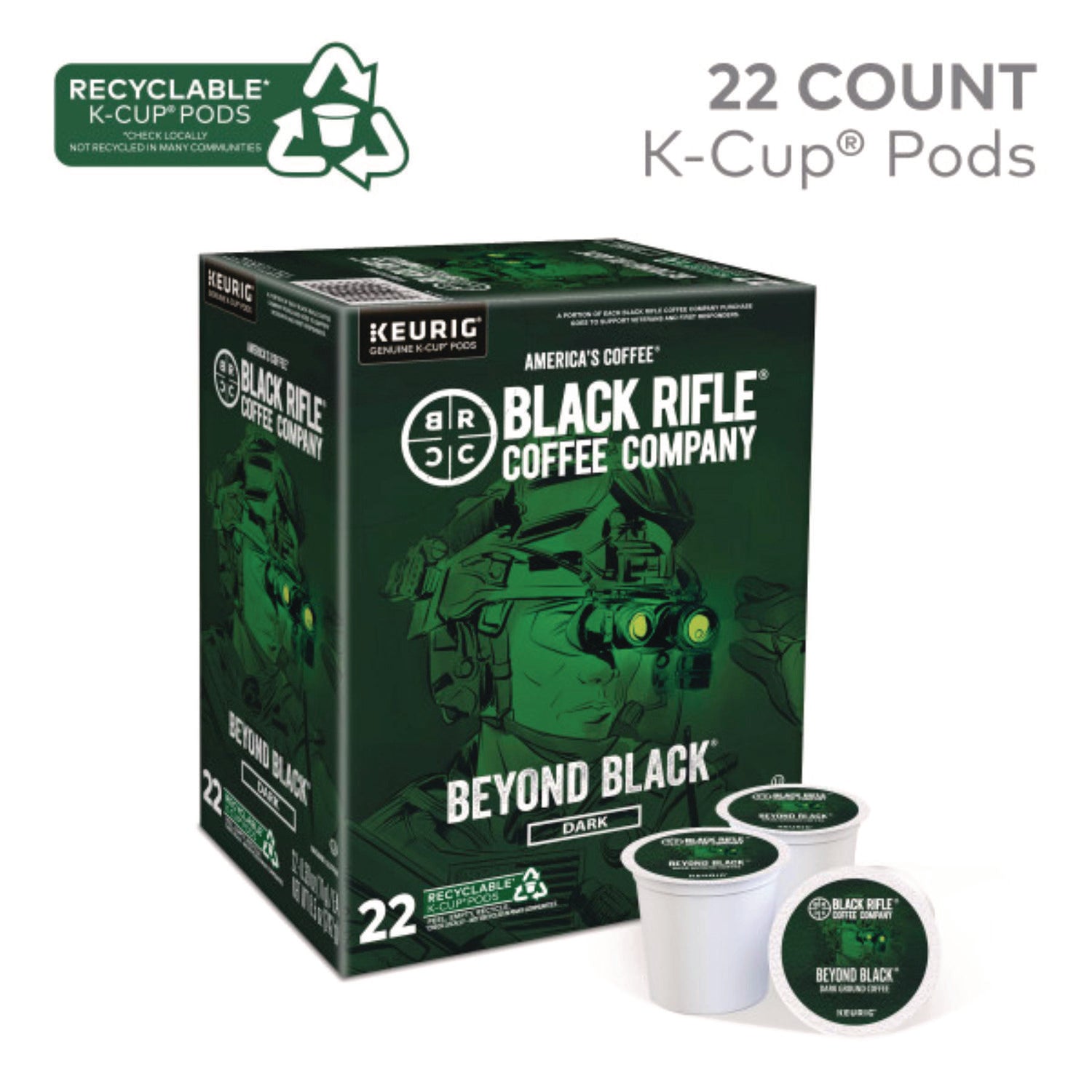 Beyond Black Coffee K-Cups, 88/Carton