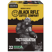 Black Rifle Tactisquatch Coffee, Dark Roast, K-Cup & Ground, Kosher, 22/Box