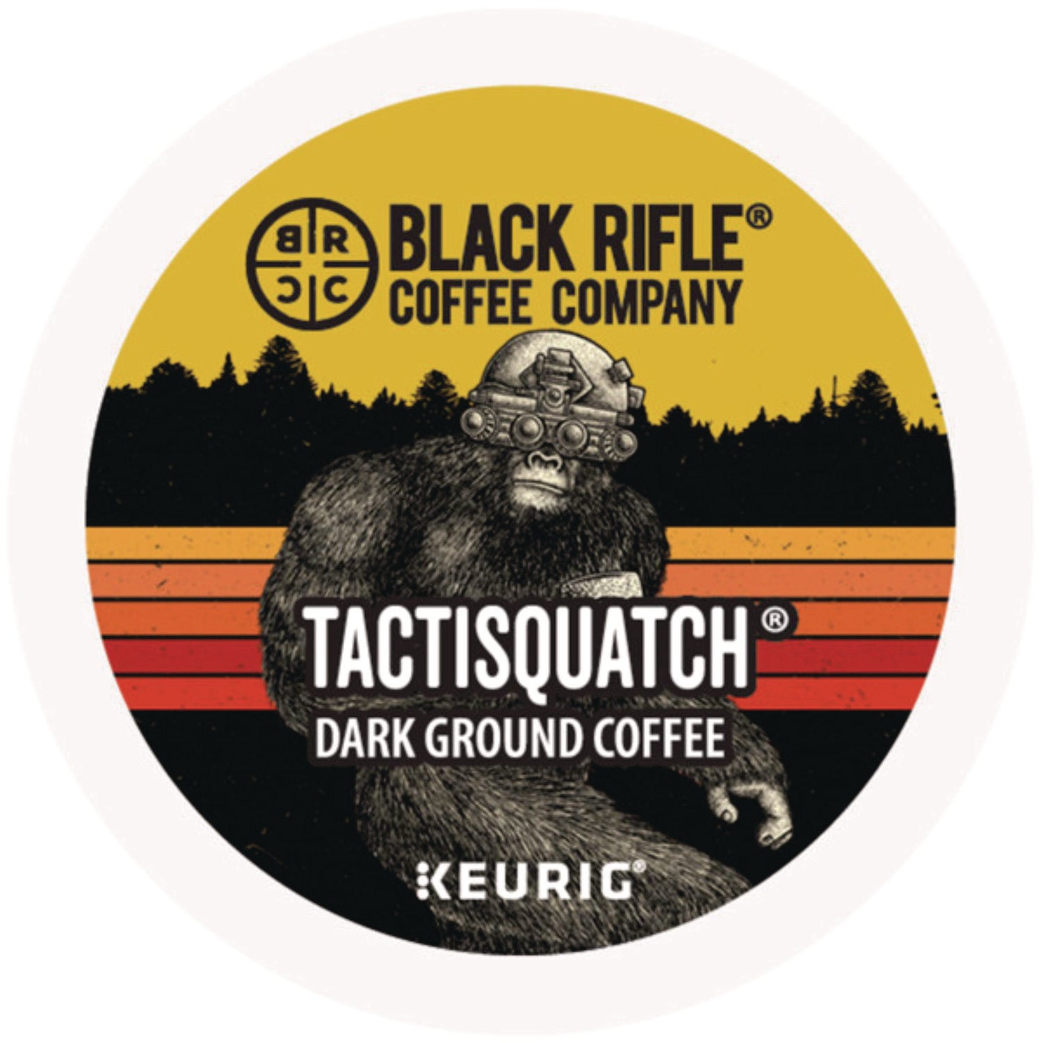 Black Rifle Tactisquatch Coffee, Dark Roast, K-Cup & Ground, Kosher, 22/Box