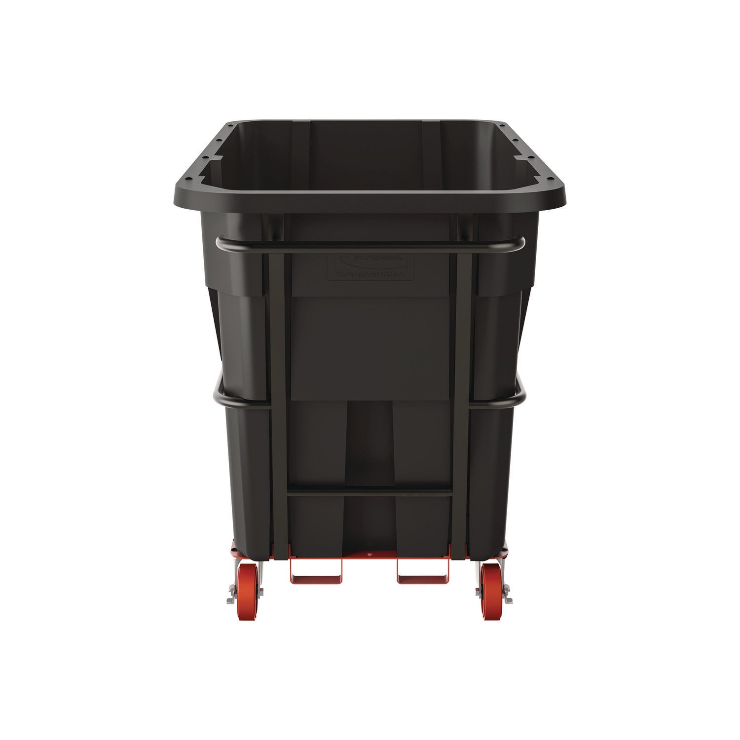 1.5 cu yd Heavy Duty Tilt Truck, Forkliftable Frame, 2,200 lb Capacity, Black