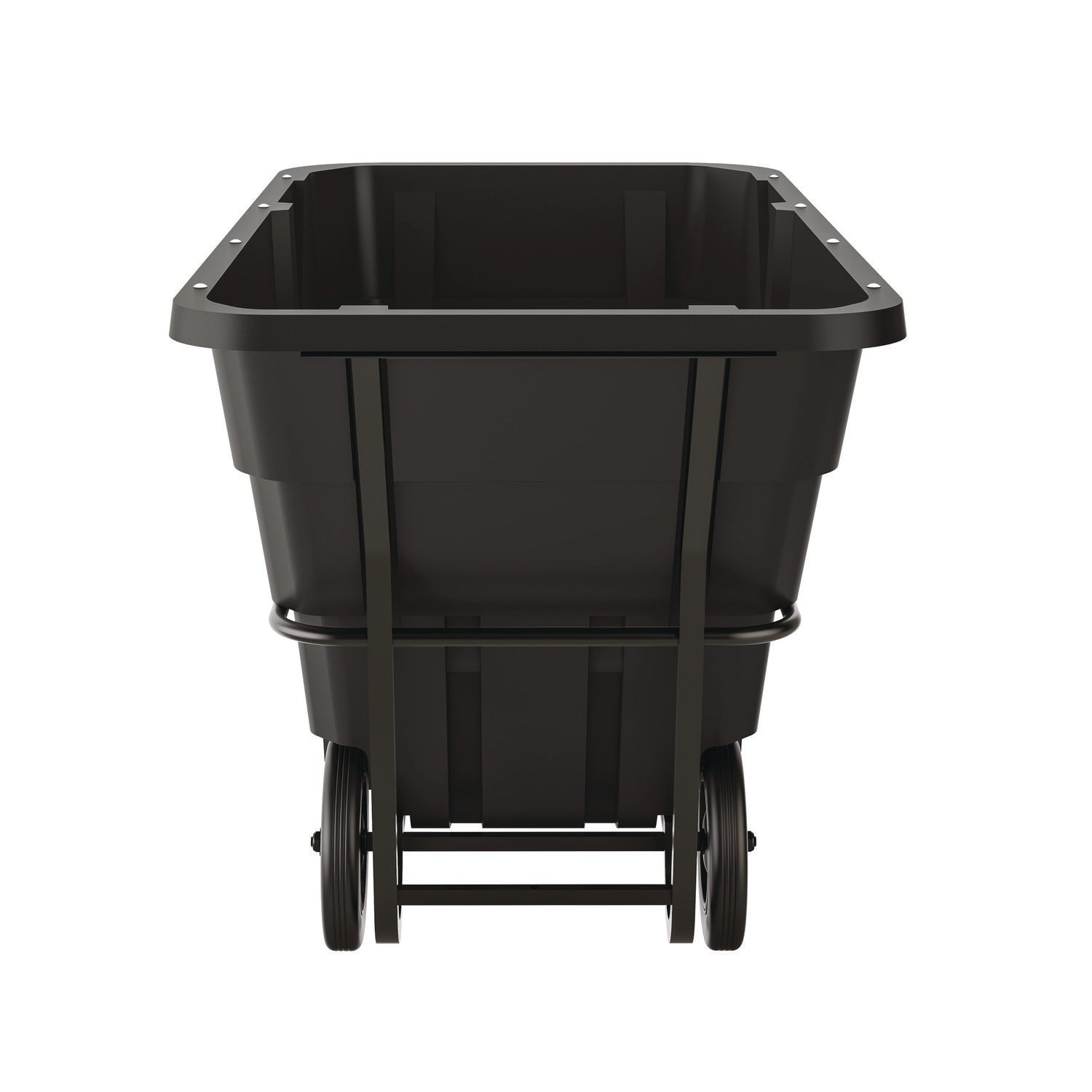1.5 cu yd Heavy Duty Tilt Truck, Forkliftable Frame, 2,200 lb Capacity, Black