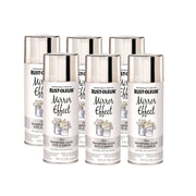 Specialty Mirror Effect Spray Paint, High Gloss Mirror, 6 oz Aerosol Can, 6/Carton