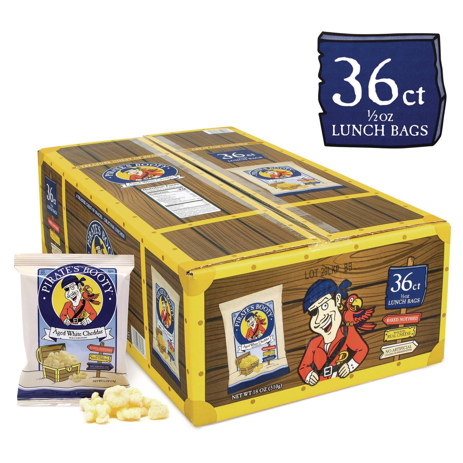 Gluten-free - White Cheddar - 36 / Carton