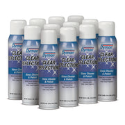 Dymon Clear Reflections Aerosol Glass Cleaner - For Screen, Window, Mirror, Lens, Windshield - 19 fl oz (0.6 quart) - Recommended For: Grease Remover, Fingerprint Remover, Soil Remover, Oil Remover - Residue-free - Silver, Blue - 1 Each