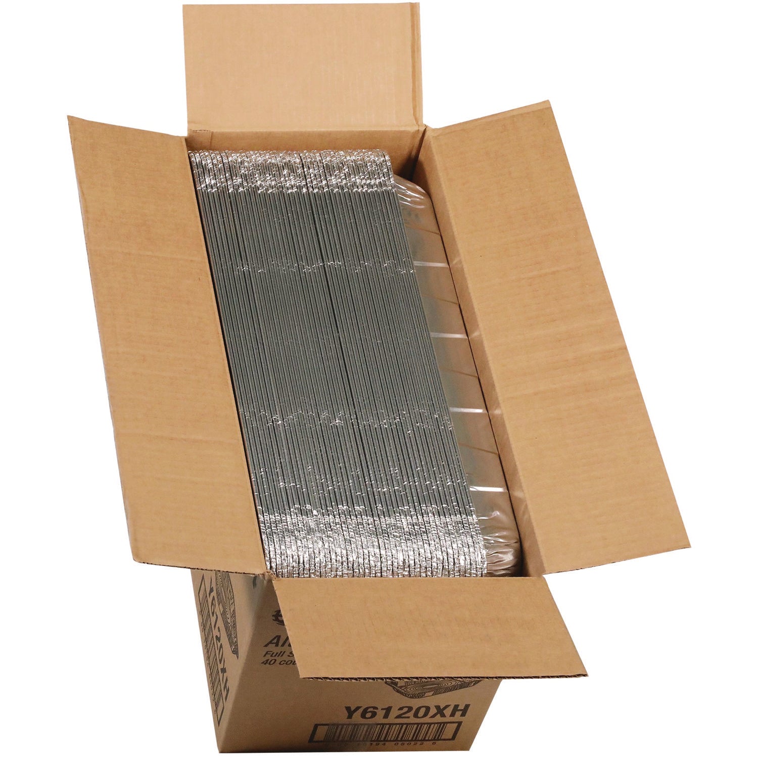 Aluminum Steam Table Pan, Full-Size Medium, 2.2" Deep, 19.6 x 11.6, 40/Carton
