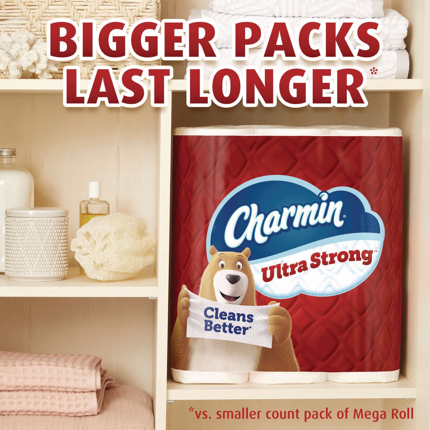 Charmin Mega Roll Bath Tissue - 2 Ply - Mega - 200 Sheets/Roll - White - 8 / Carton