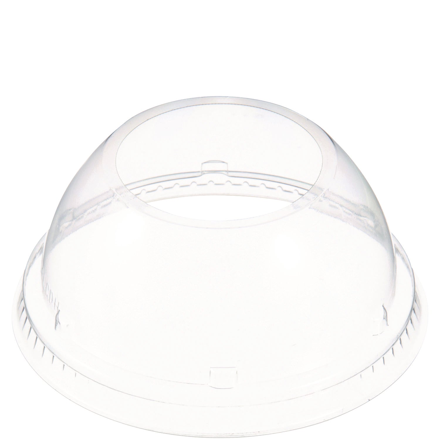 Dome-Top Sundae/Cold Cup Lids, Fits 12 oz to 24 oz Cold Cups, Plastic, Clear, 1,000/Carton