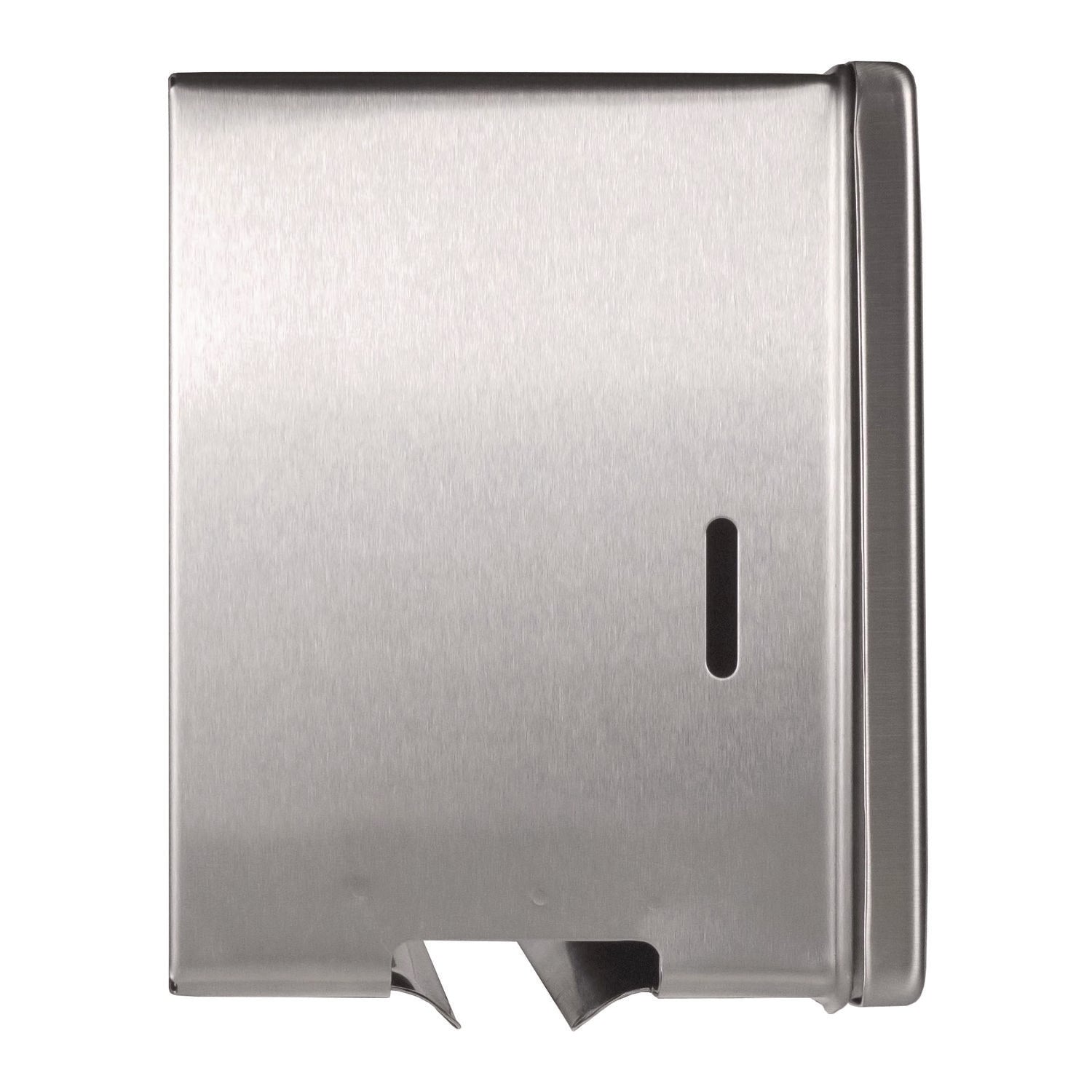 Surface-Mounted Paper Towel Dispenser, 12.13 x 6.13 x 7.25, Satin Finish Stainless Steel