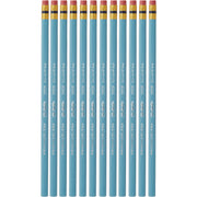 Col-Erase Pencil with Eraser, 0.7 mm, 2B, Non-Photo Blue Lead, Non-Photo Blue Barrel, Dozen