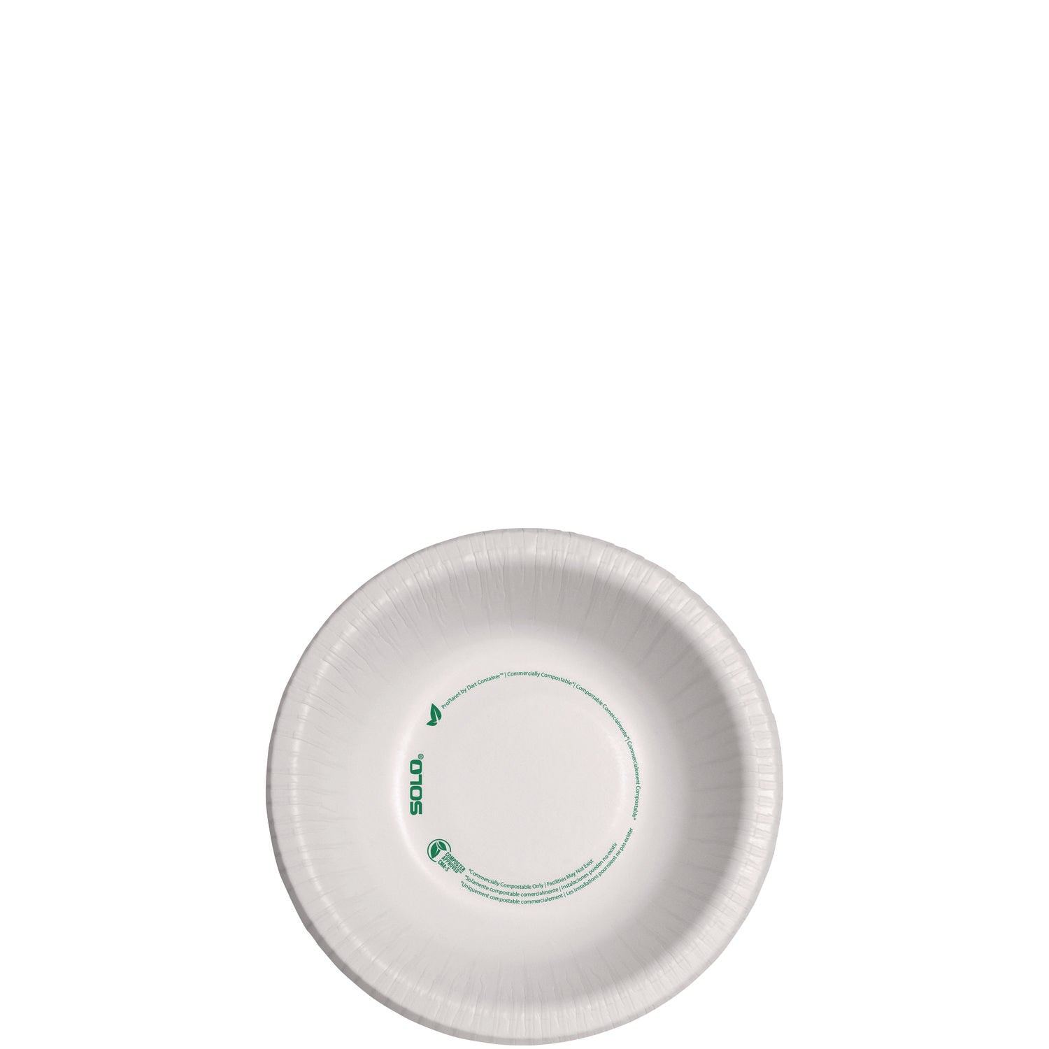 Compostable Paper Dinnerware, ProPlanet Seal, Bowl, 12 oz, White, 125/Pack