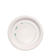 Compostable Paper Dinnerware, ProPlanet Seal, Plate, 8.5" dia, White, 125/Pack