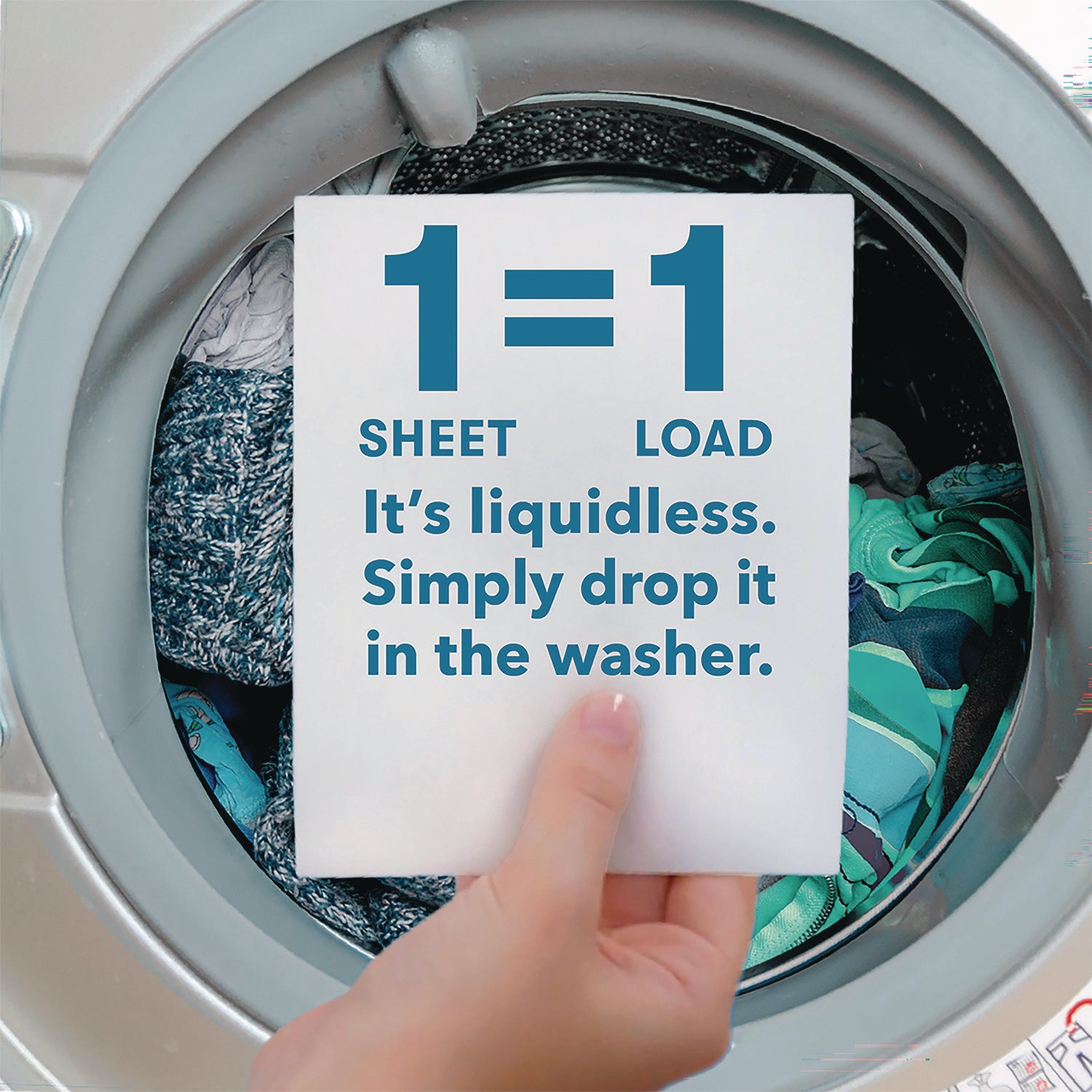 Liquidless Laundry Detergent Sheets, Free and Clear, 50 Sheets/Pack, 10 Packs/Carton