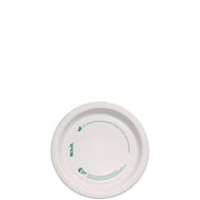 Compostable Paper Dinnerware, ProPlanet Seal, Plate, 6" dia, White, 500/Carton